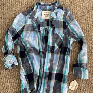 NWT SO Perfect Shirt Button Down